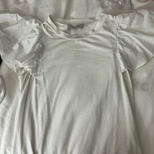 puffy sleeves cute top no stains worn only a few times